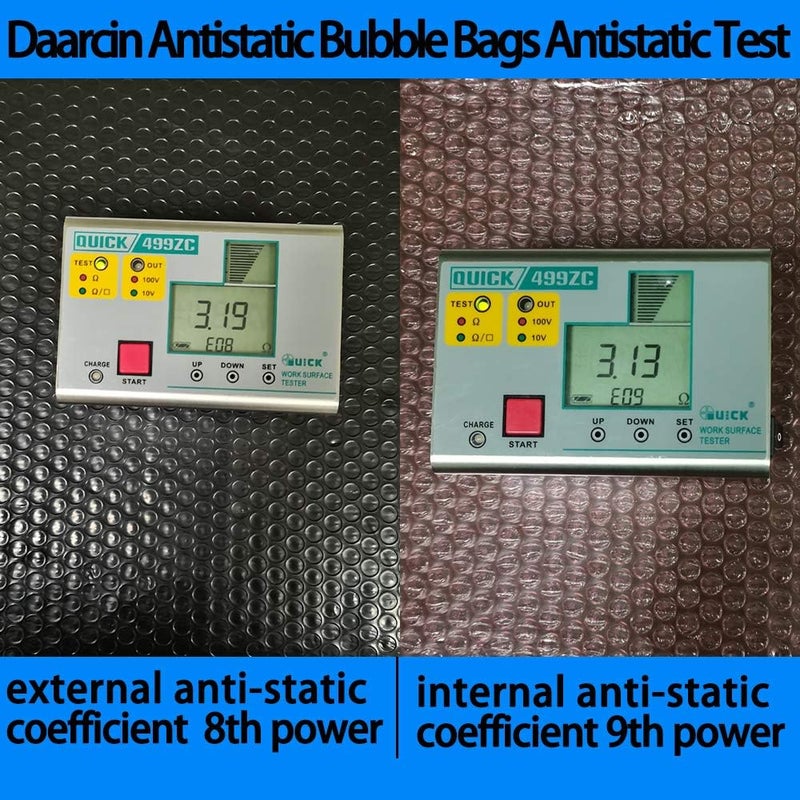 daarcin 10pcs 6.3x8.2in/16x21cm AntiStatic Bubble Bags, Static Shielding Bag for Hard Drive SSD HDD or Sensitive Electronic Components - Image 4