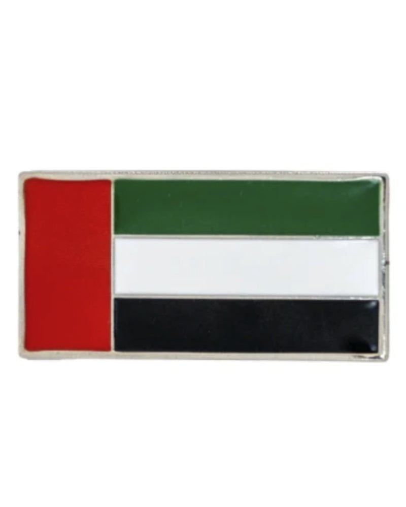 Yuwell 1 Piece UAE National Day Flag Badge Premium Metal Magnetic Lapel Pin, Rectangle UAE Flag Brooch Emblem, Durable Magnetic Pin for Clothing, Gifts, Collectors, Party Supplies & National Day Decorations - Image 1