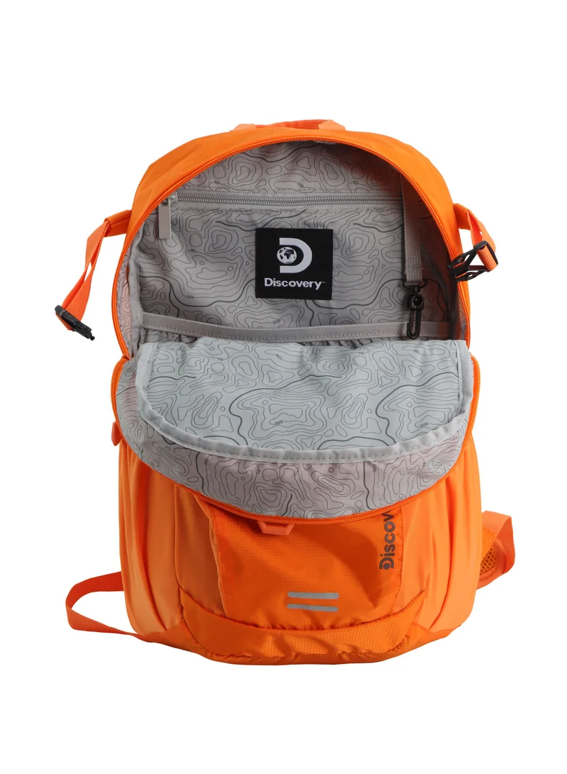 Discovery Discovery Body Spirit Nylon Ripstop 10L Outdoor Backpack Orange for Men and Women, Durable Lightweight Water Resistant Casual Daypack Bag for School University Office Travel Hiking Adventure.