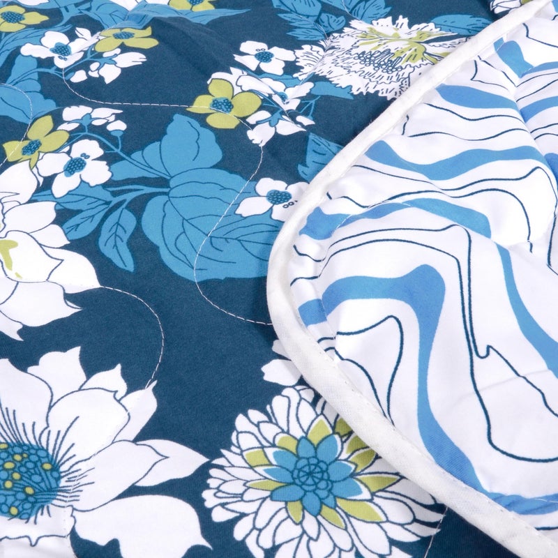 Divine Casa Divine Casa 120 GSM Microfiber Reversible Kids Single Bed Comforter | Ultra-Soft Toddler Blanket | Lightweight & Cozy | All-Season Bedding for Babies & Kids | 135 x 100 cm, Celestial Blue  - Image 5