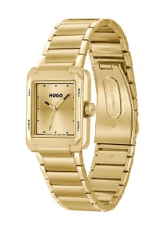 HUGO BOSS ساعة يد رقمية مستطيلة للرجال بعلبة ذهبية من هوجو بوس - 1530381  - Image 1