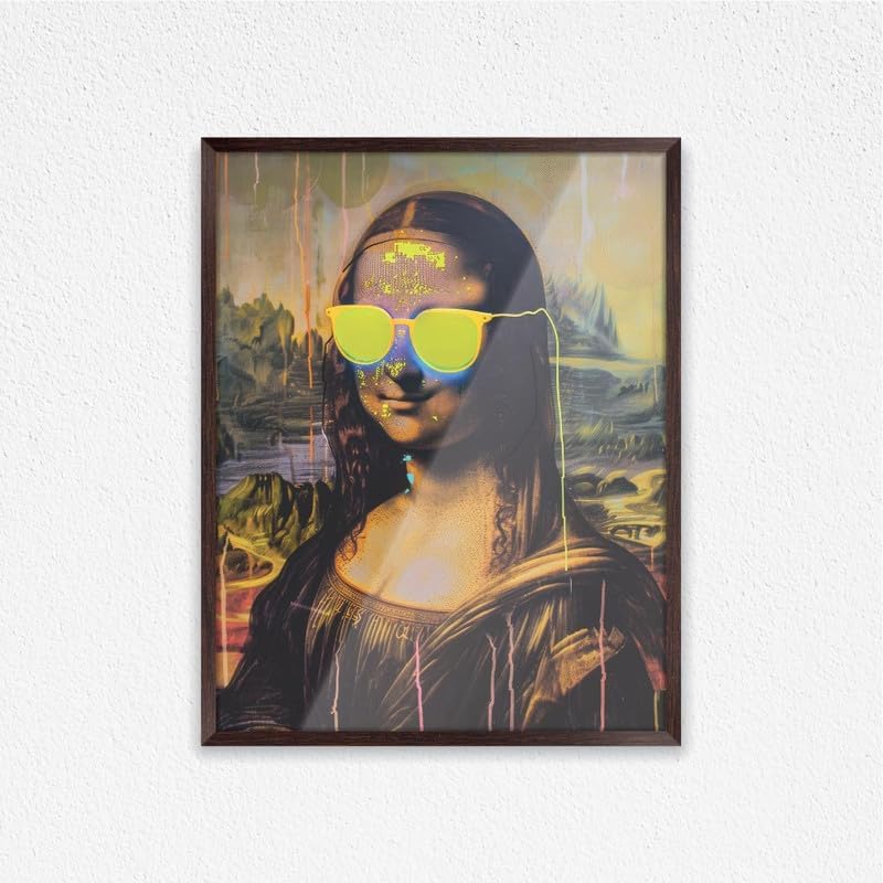 Art Decor Mona Lisa Neon Pop Art Wall Decor - Image 1