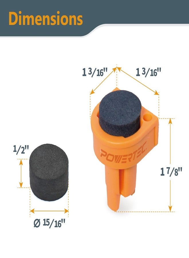 POWERTEC 4PCs Bench Dogs for 3/4" Dog Hole, Bench Dog w/EVA Insert, Woodworking Tool for Work Bench, MFT Table, Portable Workbench w/Dog Holes, Tools for Woodworking & DIY Projects (71188) - Image 2