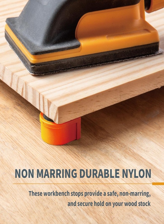 POWERTEC 4PCs Bench Dogs for 3/4" Dog Hole, Bench Dog w/EVA Insert, Woodworking Tool for Work Bench, MFT Table, Portable Workbench w/Dog Holes, Tools for Woodworking & DIY Projects (71188) - Image 4