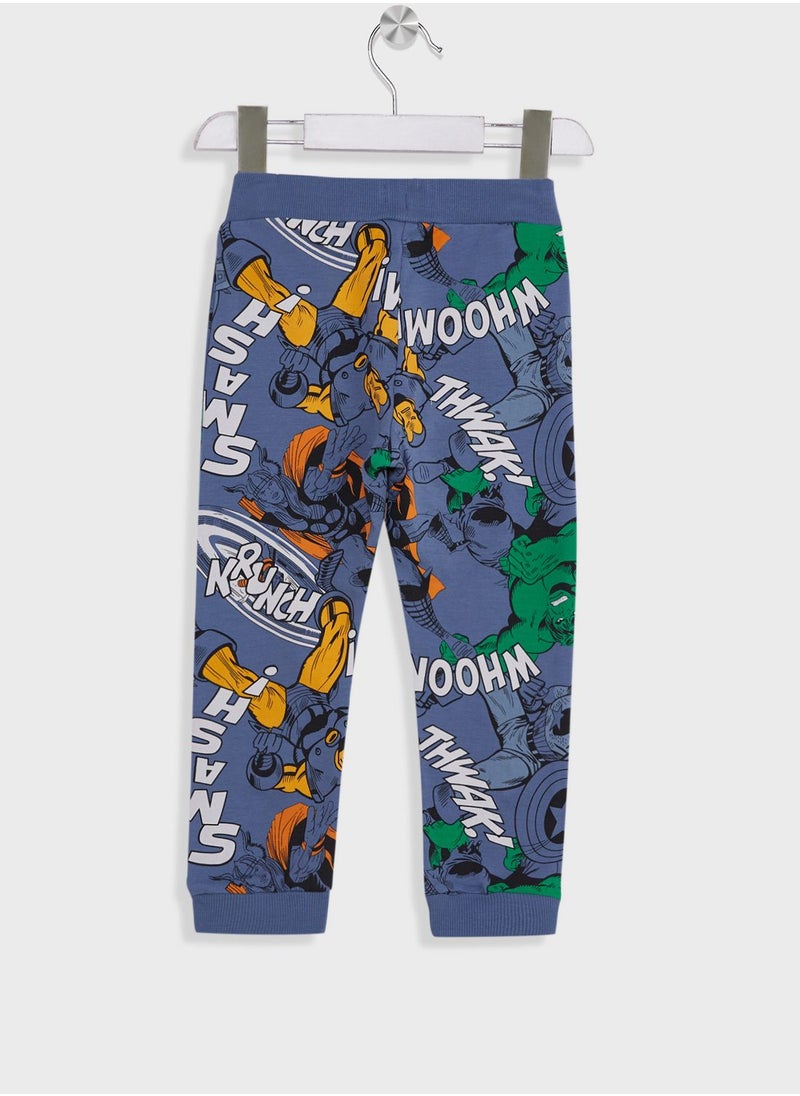 NAME IT - Kids Marvel Print Sweatpants - Image 1