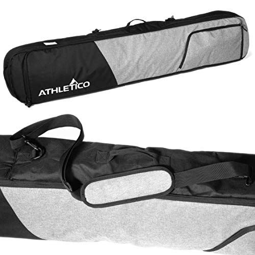 Athletico Peak Snowboard Bag - Padded Snowboard Travel Bag for Air Travel Carries Snow Board Gear Including Snowboarding Boots, Goggles, Etc for Flying (Black/Gray, 157cm) - Image 1