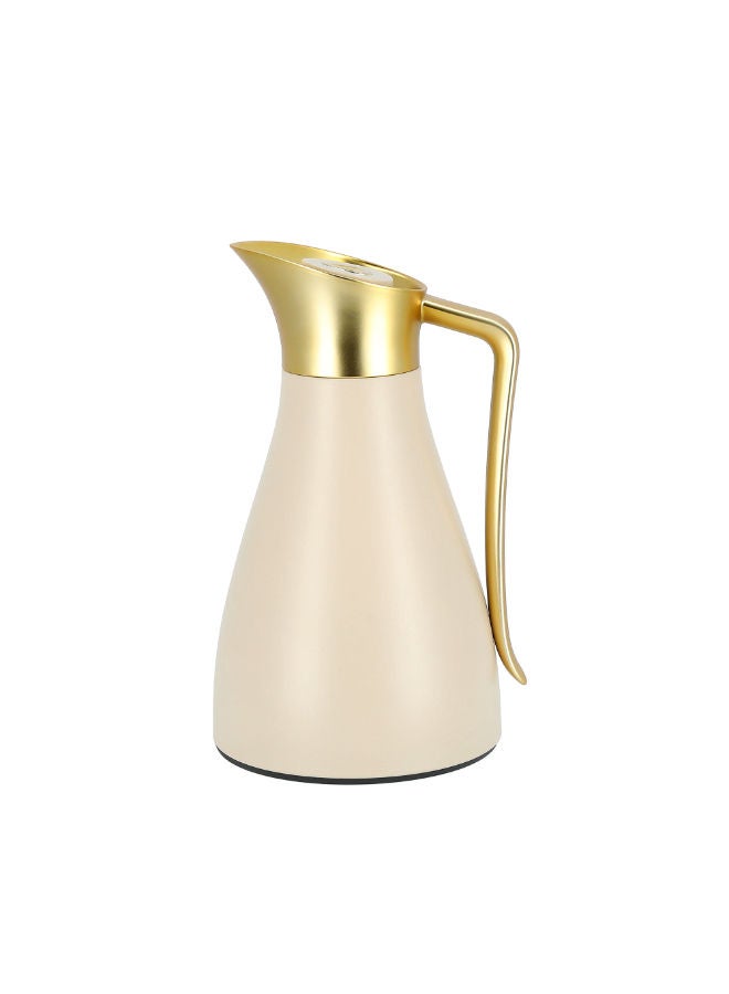 Dallaty Vacuum Flask Matte Gold &Beige 1.0L - Image 2