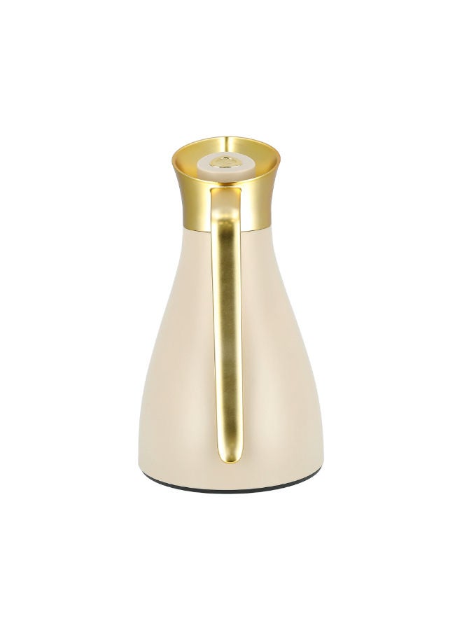 Dallaty Vacuum Flask Matte Gold &Beige 1.0L - Image 4