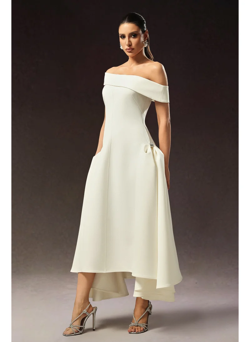 Bella Barnett Kasa Off The Shoulder Sleeveless Maxi Dress