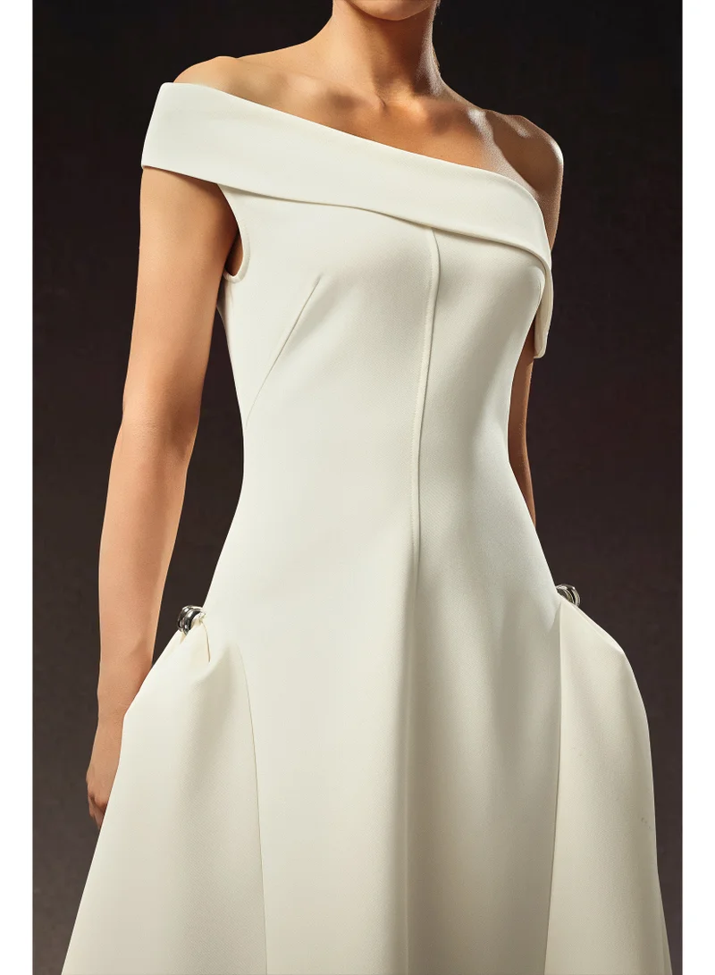 Bella Barnett  Kasa Off The Shoulder Sleeveless Maxi Dress for Women | Best Price UAE