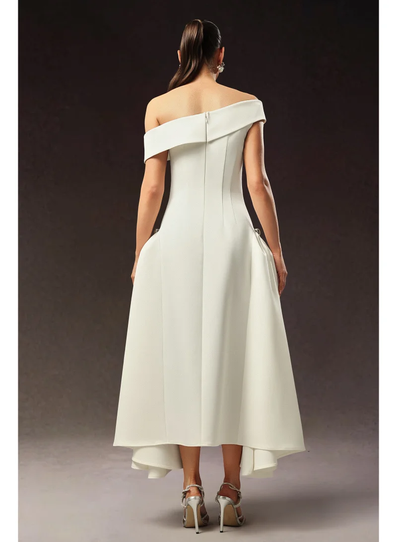 Bella Barnett  Kasa Off The Shoulder Sleeveless Maxi Dress for Women | Best Price UAE