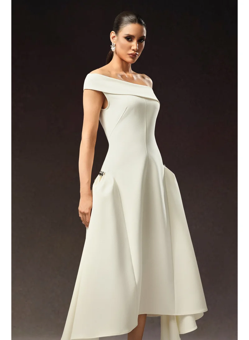 Bella Barnett  Kasa Off The Shoulder Sleeveless Maxi Dress for Women | Best Price UAE