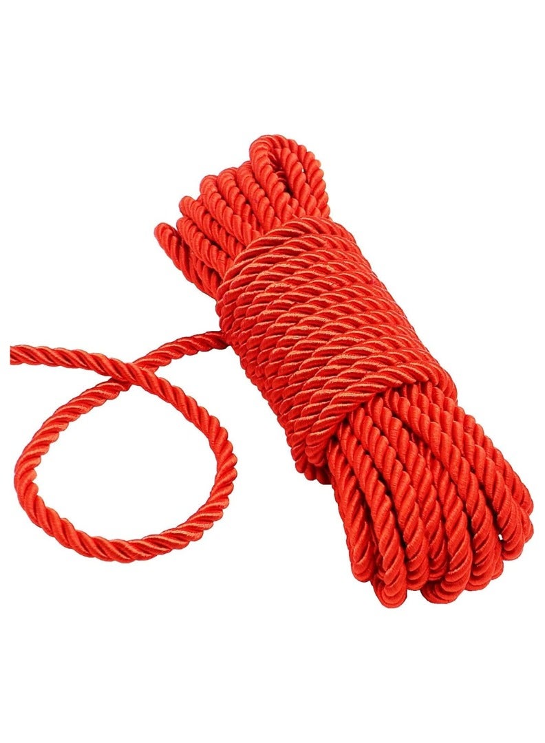 كنب حبل نايلون أحمر لجميع الأغراض مقاس مم هو حبل قوي ومتعدد الاستخدامات مناسب لمجموعة متنوعة من التطبيقات الداخلية والخارجية. - Image 3