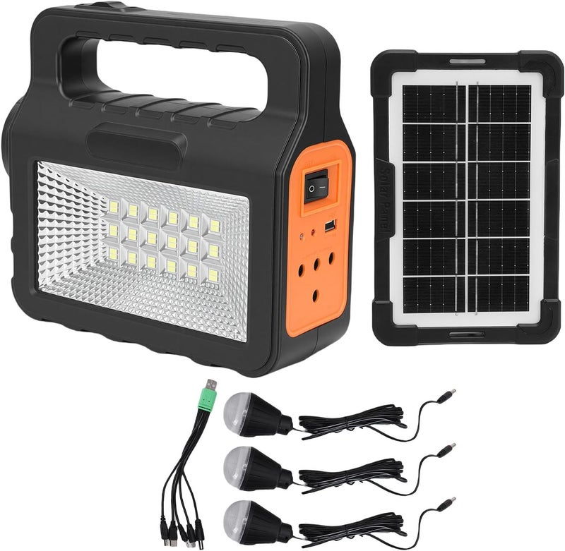 Naroote Outdoors Camping Solar Generator, Large Capacity Emergency Power Station with Solar Panel, Lighting for Home Camping, Suitable for Picnics Hiking Travel - Image 1