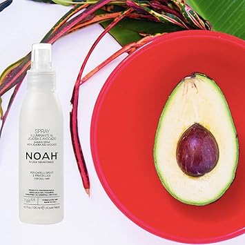 Noah Natural Hair 55 Illuminating Spray with Jojoba Oil and Avocado Oil for Dull Hair Professional Product Vegan CrueltyFree PlantBased Formula125ml - Image 4