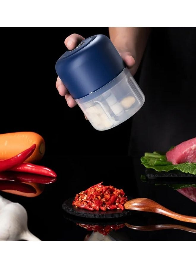 Garlic Mincer Electric Masher Garlic Grinder Wireless Mini Crusher Chopper USB Charging Shredder Mashed Garlic Ginger Fresh Pepper Grinder