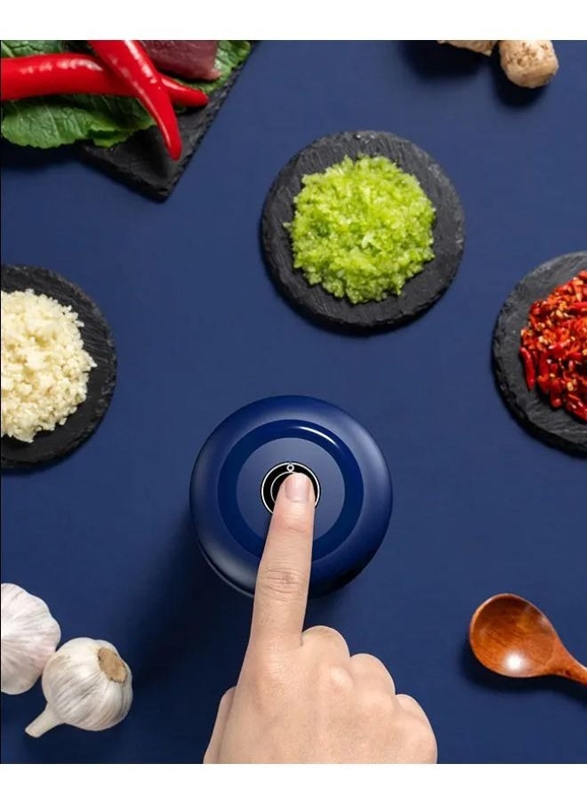 Garlic Mincer Electric Masher Garlic Grinder Wireless Mini Crusher Chopper USB Charging Shredder Mashed Garlic Ginger Fresh Pepper Grinder