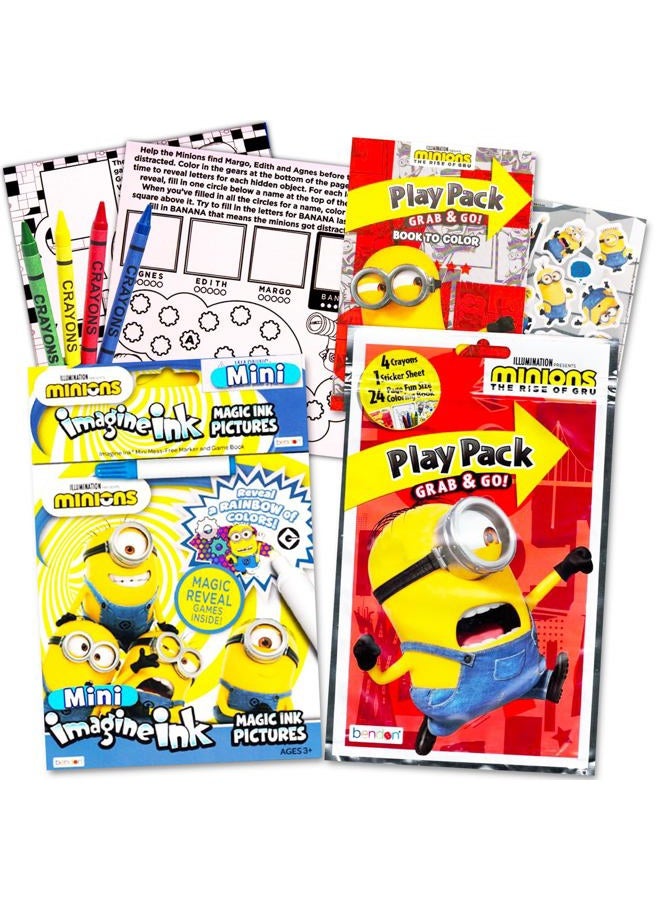 Despicable Me Minions Magic Ink Coloring Book and Play Set (Imagine Ink Book, Mess Free Marker and Play Pack) - Image 1