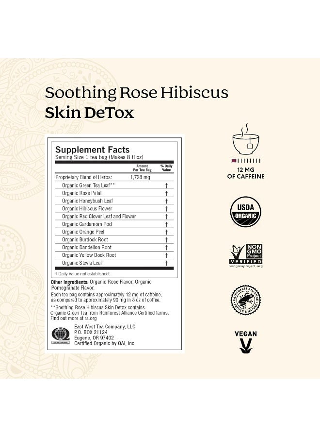 Yogi Soothing Rose Hibiscus Skin DeTox Tea (6 Pack) - Image 2