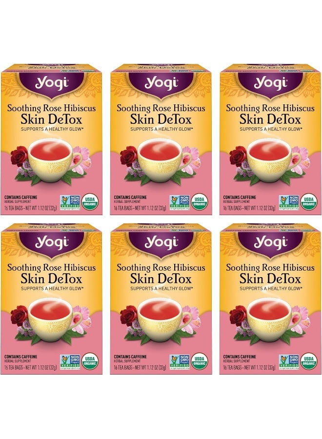 Yogi Soothing Rose Hibiscus Skin DeTox Tea (6 Pack) - Image 1