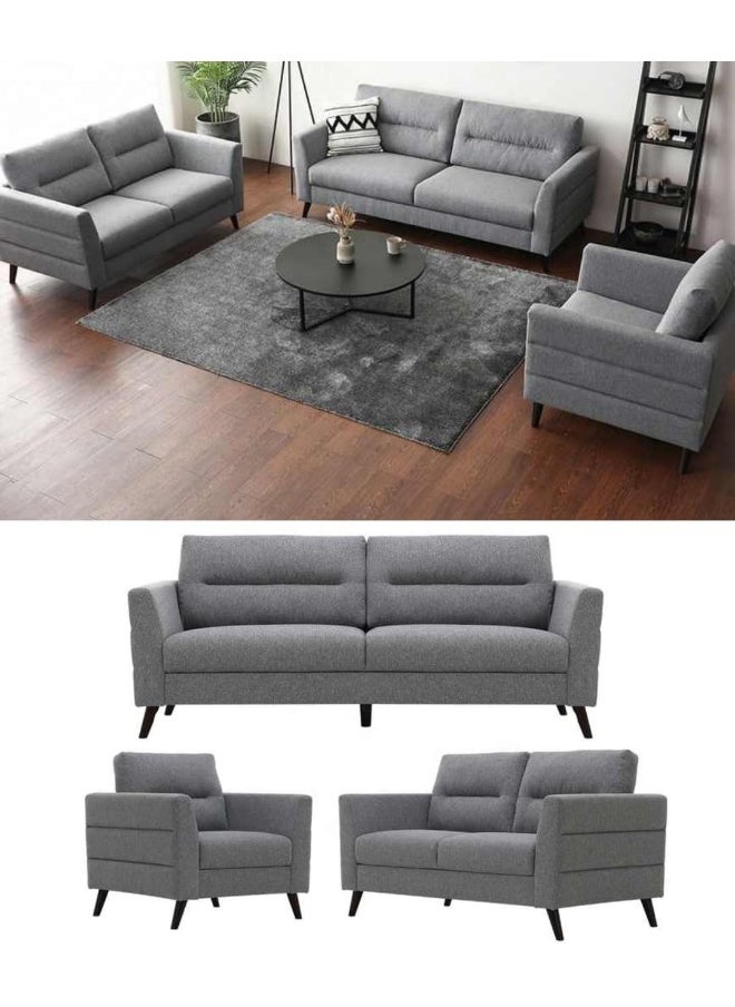 LUXURY LUXE LUXURY LUXE Nordic Harmony 1-2-3 Seater Fabric Sofa Set  - Image 2