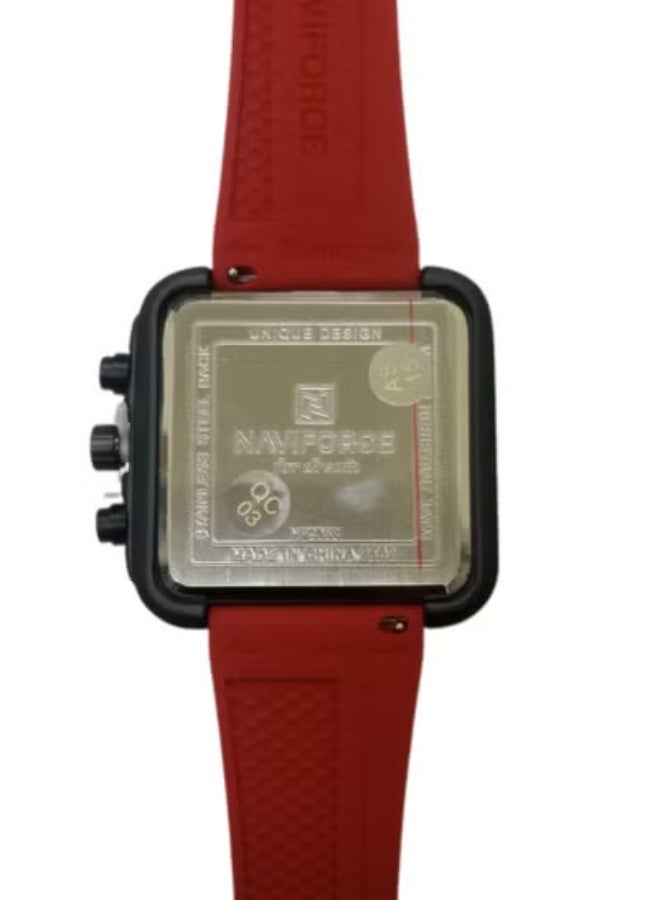 NAVIFORCE New NAVIFORCE Watch NF-8058 Men's Fashion Watch, Silicone Strap, Waterproof Men's Quartz Watch - Image 2