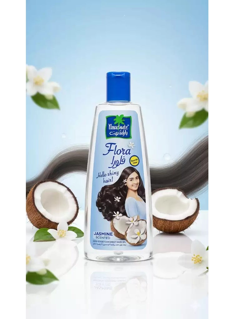 باراشوت زيت شعر فلورا بالجوز الهند ورائحة الياسمين لتغذيه الشعر من باراشوت 300 مل - Image 2