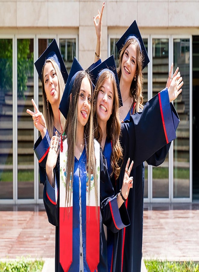 Glodecart وشاح تخرج مكسيكي من غلوديكارت للنساء والرجال، هدايا لحفلات التخرج، وشاح ساتان من دفعة 2025 مزين بعلم المكسيك لتزيين حفلات التخرج - Image 4