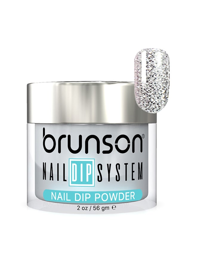 brunson Nail Dip Powder Dip And Buff System Color 56gm, French Nail Art Starter Manicure Salon DIY At Home Odor Free And Long Lasting No Needed Nail Lamp Curing DBK114