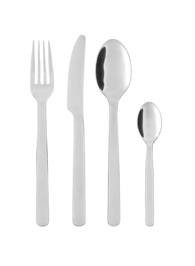 طقم أدوات تناول الطعام 24 قطعة، ستنلس ستيل - Image 1