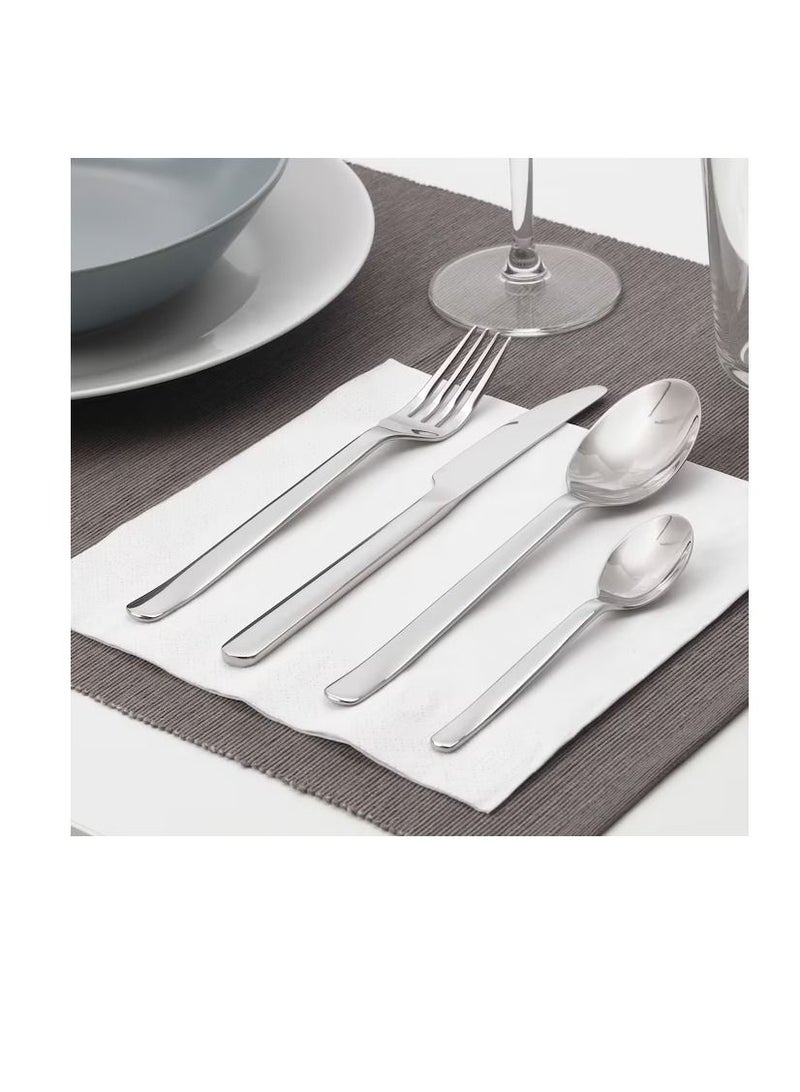 طقم أدوات تناول الطعام 24 قطعة، ستنلس ستيل - Image 2