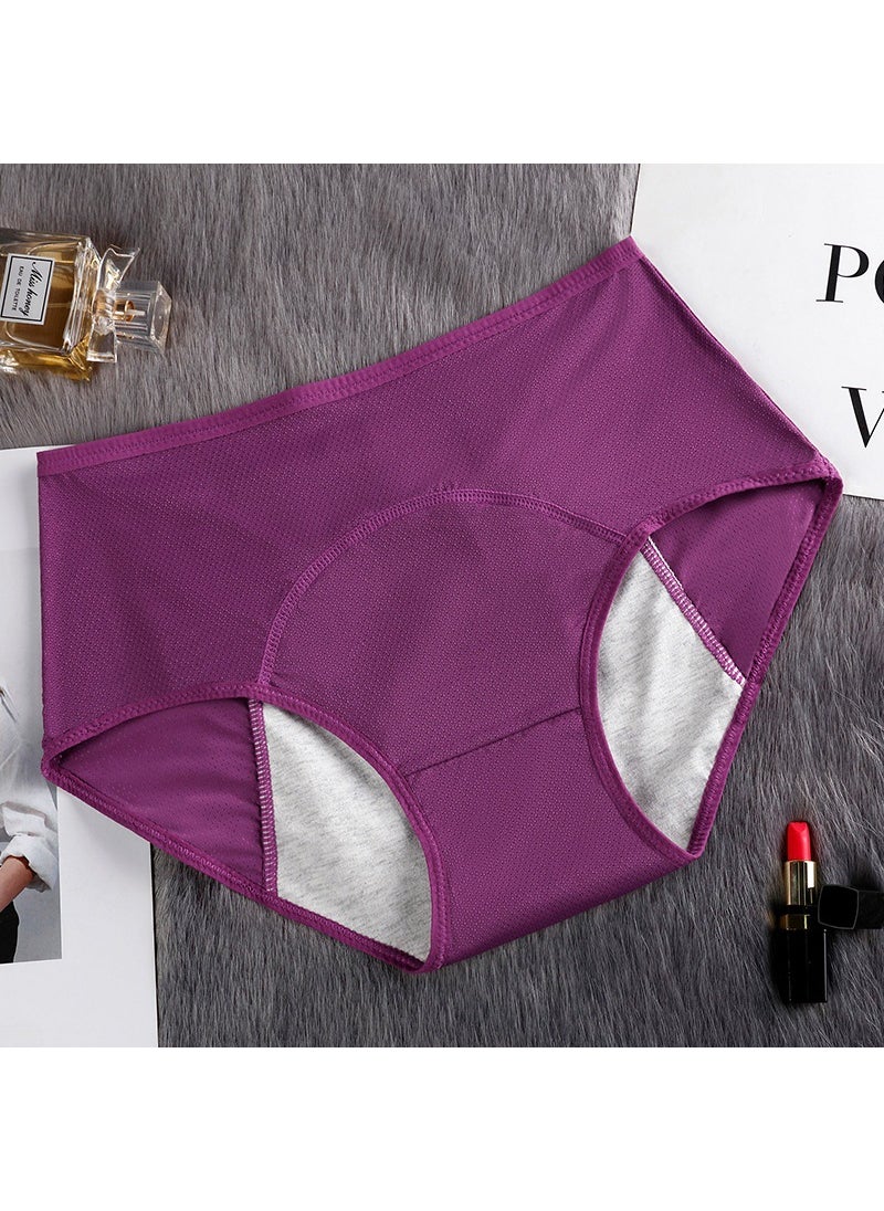 Generic Ladies Leakproof Menstrual Panties High-Waist Sanitary Briefs Black  - Image 5