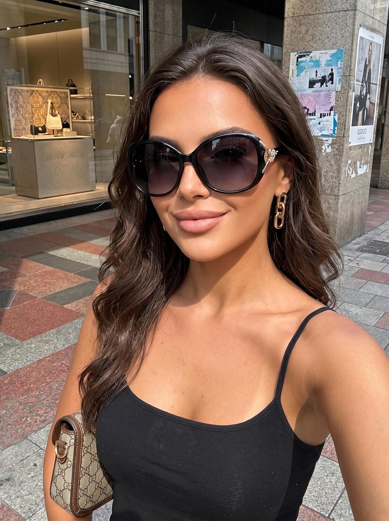 FIMILU Sunglasses for Women Trendy Polarized Sunglasses Oversized Big Sun Glasses Ladies Shades UV Protection | Fits Over Glasses ≤5.4"x1.65". Side Shields Block Sun & Wind. Weighs Only 1.1 oz—Light enough for All-day Comfortable Driving - Image 2