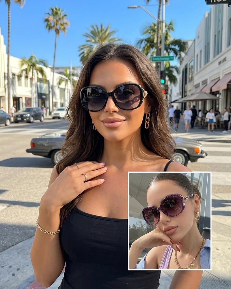 FIMILU Sunglasses for Women Trendy Polarized Sunglasses Oversized Big Sun Glasses Ladies Shades UV Protection | Fits Over Glasses ≤5.4"x1.65". Side Shields Block Sun & Wind. Weighs Only 1.1 oz—Light enough for All-day Comfortable Driving - Image 4