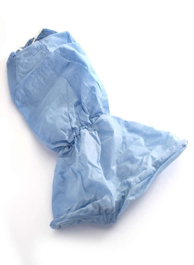 MediChoice Shoe Covers, Disposable, Anti-Skid Treads, Spunbond Meltblown Spunbond, Universal, Blue (Box of 50) - Image 4