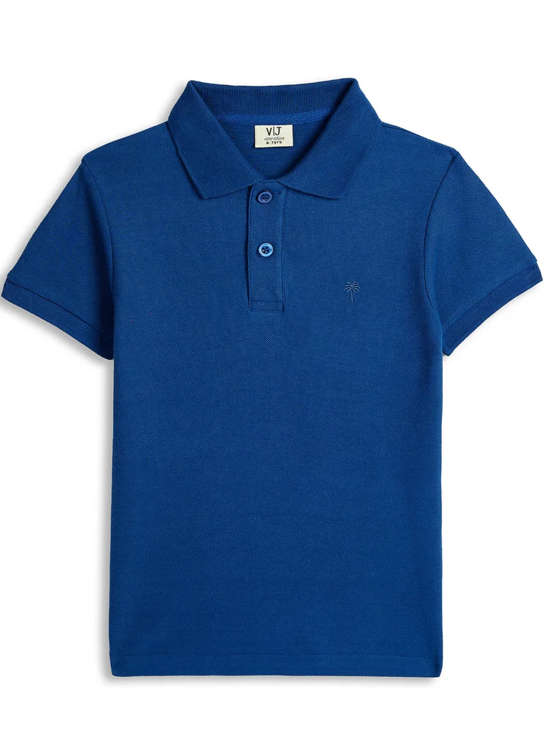 victor and jane Victor & Jane Boys' Polo T-Shirt – Navy