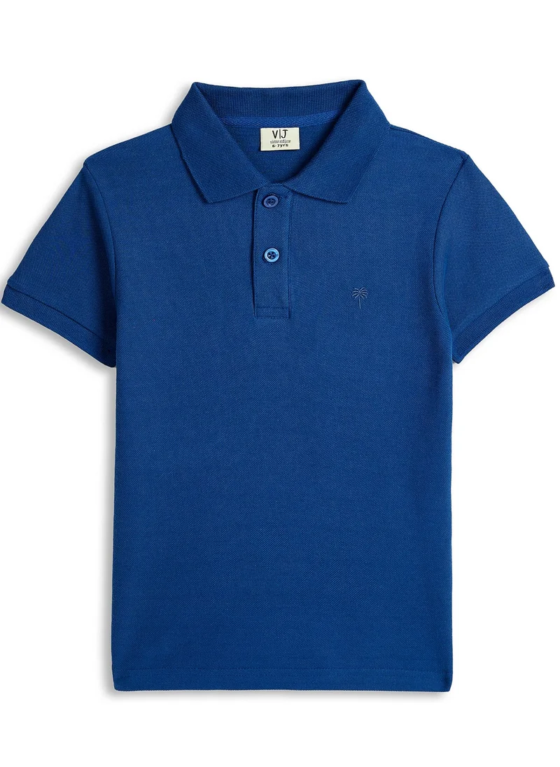 victor and jane Victor & Jane Boys' Polo T-Shirt – Navy