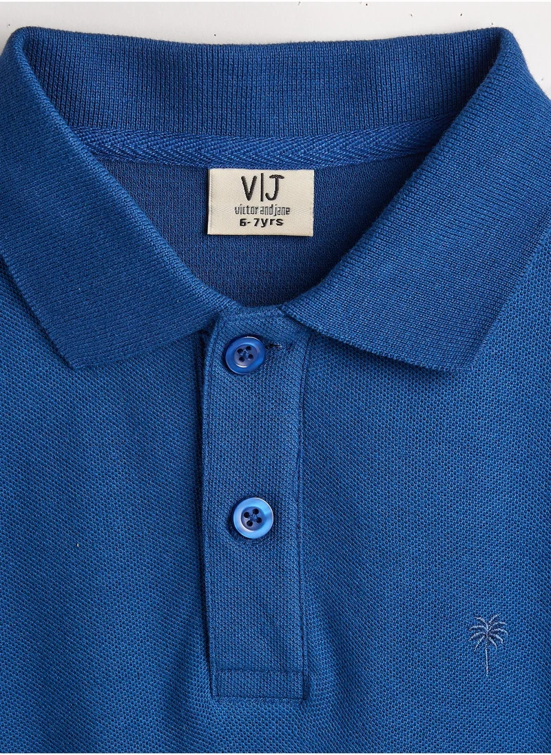 Victor And Jane  Victor & Jane Boys' Polo T-Shirt – Navy for Men | Best Price UAE