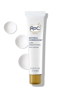 RoC RoC Retinol Correxion Eye Cream Mini for Dark Circles & Puffiness, Daily Wrinkle Cream, Anti Aging Line Smoothing Skin Care Treatment, .25 Ounces  - Image 1
