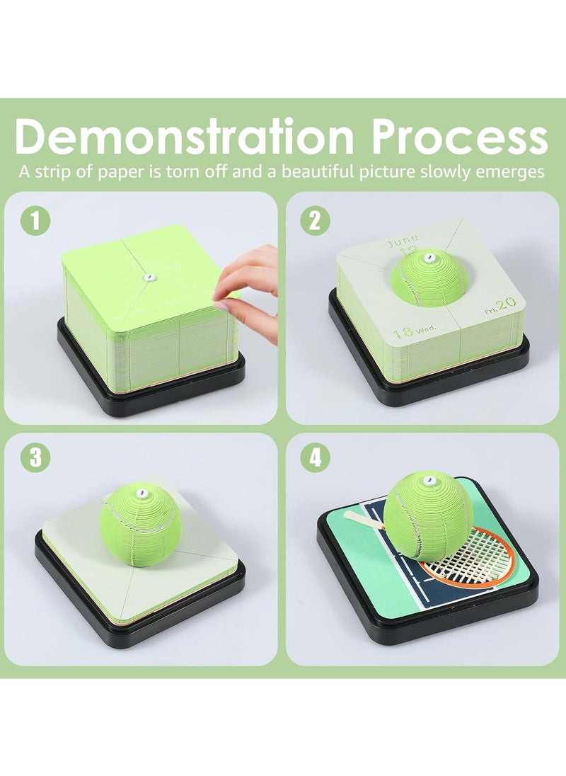 CMGTYYD - 3D Desk Calendar,3D Calendar Memo Pad 2025 Time Piece Calendar,3D Art Calendar Paper Art 3D Tear Away Calendar 3D Paper Carving Art Craft Sculpture Notepad - Image 1