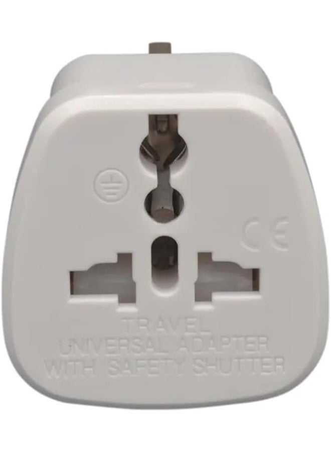 Lynacz Original Universal travel Plug Adapter, AU, UK, EU to US AC Power Plugs Adapter, 3 Pin Travel Wall Plug Converter [Pack of 2] - Image 4
