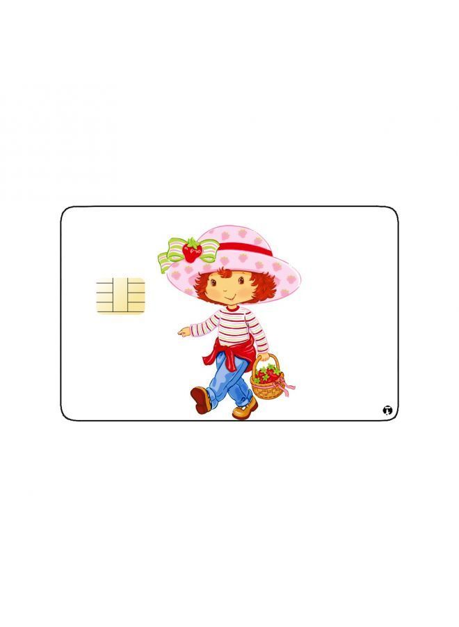 RKN ملصق بطاقة بنكية مطبوع أنيميشن كعكة الفراولة - Image 1