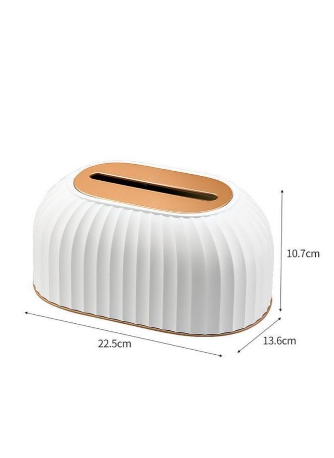 WAOKN - Living Room Desktop Tissue Box Household Toilet Automatic Lift Paper Box Bathroom Light Luxury Tissue Storage Box - Image 1