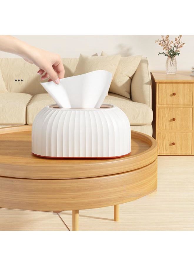 WAOKN - Living Room Desktop Tissue Box Household Toilet Automatic Lift Paper Box Bathroom Light Luxury Tissue Storage Box - Image 1