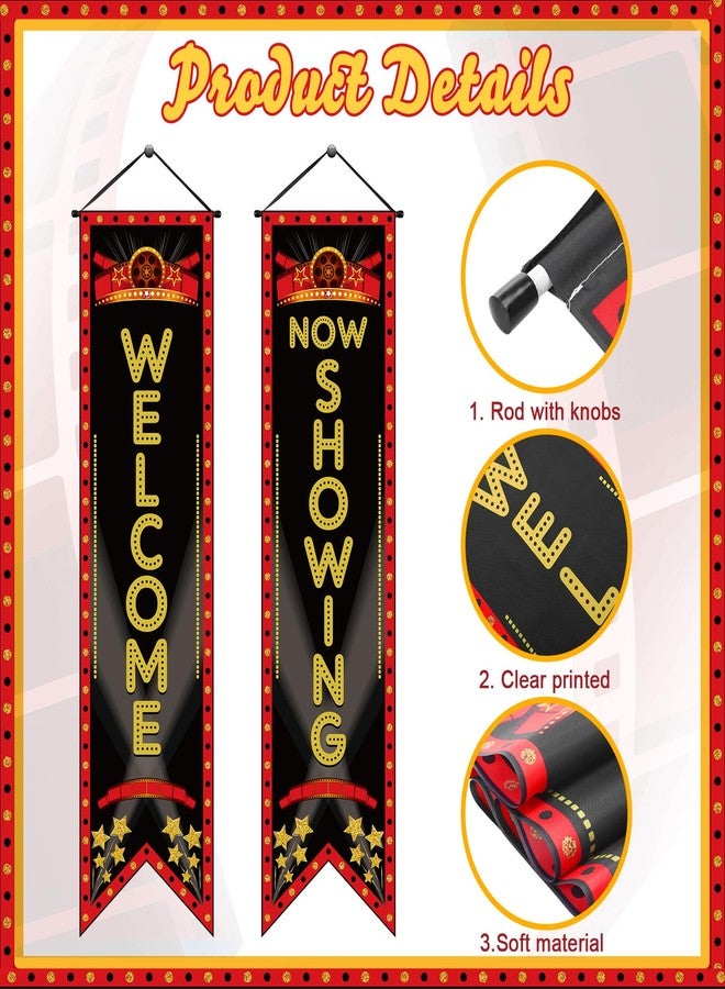 تيجيمي لافتة "ليلة سينمائية" من تيغيمي، لافتة معلقة على الشرفة، زينة حفلات بطابع سينمائي، مسرح، مرحباً، يعرض الآن، أضواء، كاميرا، حركة، خلفية سينمائية، لوازم حفلات (يعرض) - Image 3