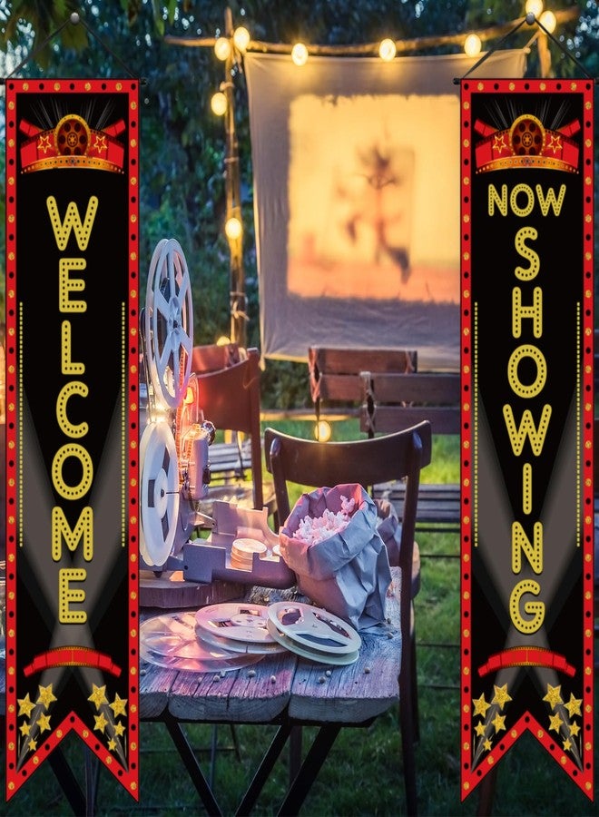 تيجيمي لافتة "ليلة سينمائية" من تيغيمي، لافتة معلقة على الشرفة، زينة حفلات بطابع سينمائي، مسرح، مرحباً، يعرض الآن، أضواء، كاميرا، حركة، خلفية سينمائية، لوازم حفلات (يعرض) - Image 5