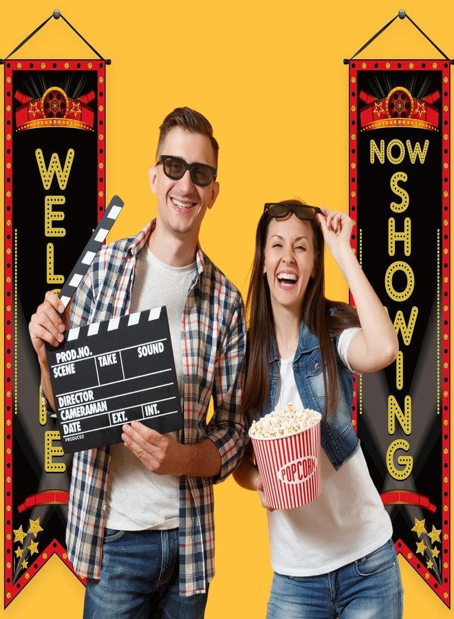 تيجيمي لافتة "ليلة سينمائية" من تيغيمي، لافتة معلقة على الشرفة، زينة حفلات بطابع سينمائي، مسرح، مرحباً، يعرض الآن، أضواء، كاميرا، حركة، خلفية سينمائية، لوازم حفلات (يعرض) - Image 4