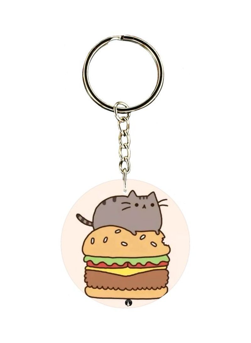 RKN Cat Printed Keychain