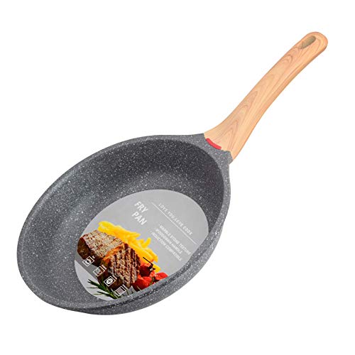 hansubute Induction Nonstick Frying Pan,Light Weight Skillet,Healthy Non Toxic Omelet Pan,All Stoves Compatible Egg Pan (grey, 11inch) - Image 1