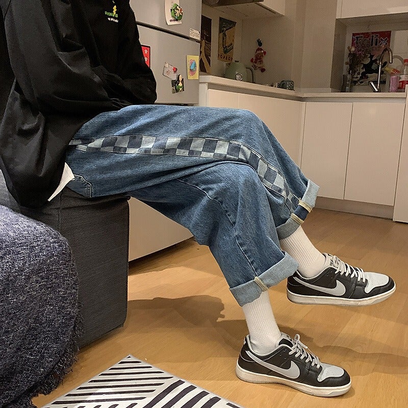 Unisex Classic Denim Jeans Loose Fit Daily Outdoor Wear - Image 5
